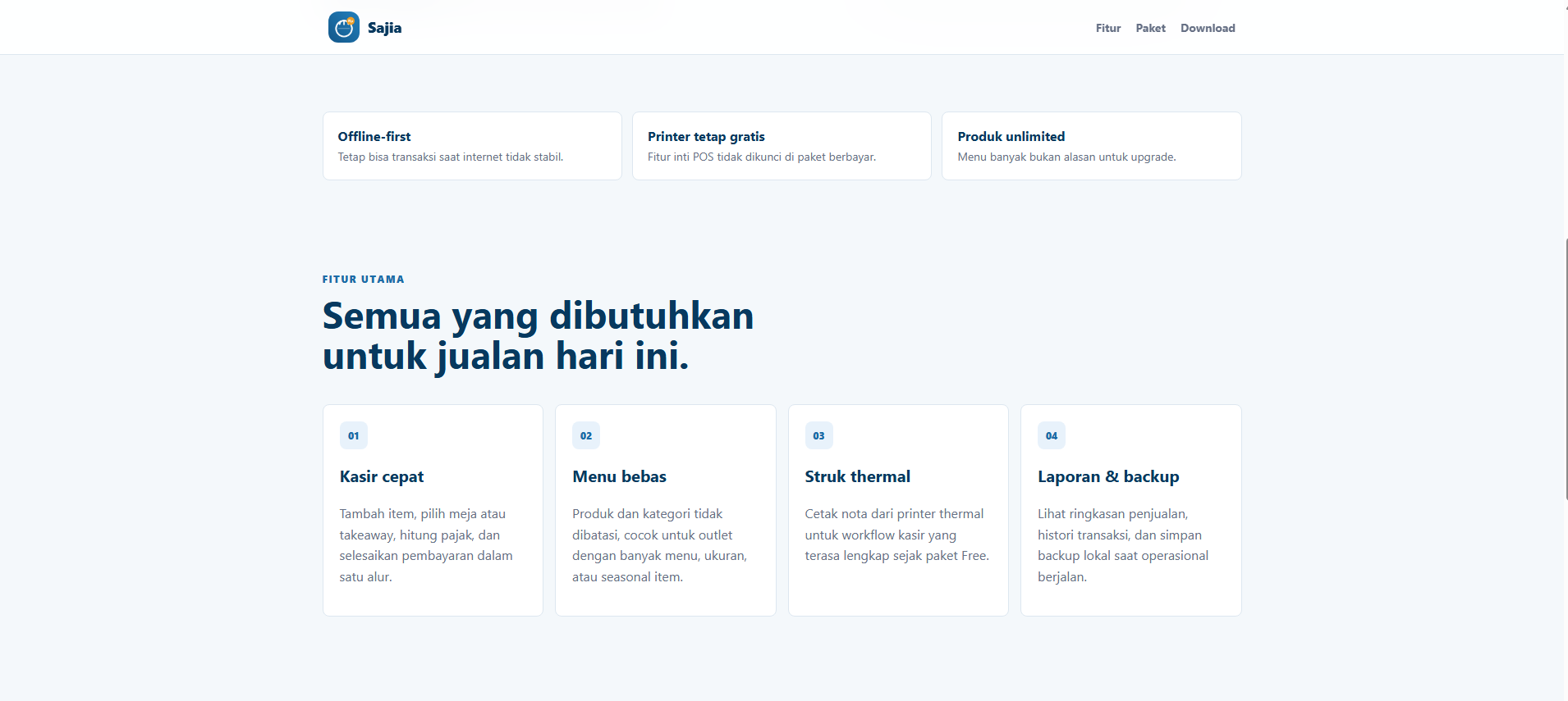 Kasata POS core operational features